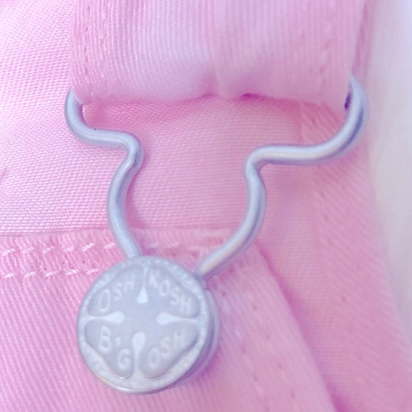 ** SOLD **  OSHKOSH B’GOSH Bunny vest back overall dress 12M - Picture 4 of 7